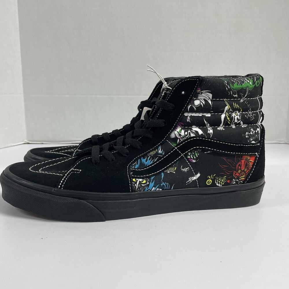 Vans Sk8-Hi Villains Disney VN000BW7BMB Size 11.5 Men Black Skateboarding Mickey